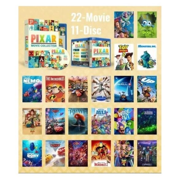 Pixar Movie Collection (DVD, Set of 11 Discs) - Picture 2 of 2